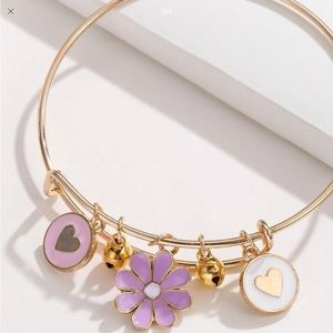 Multi Charm Bangle Bracelet
